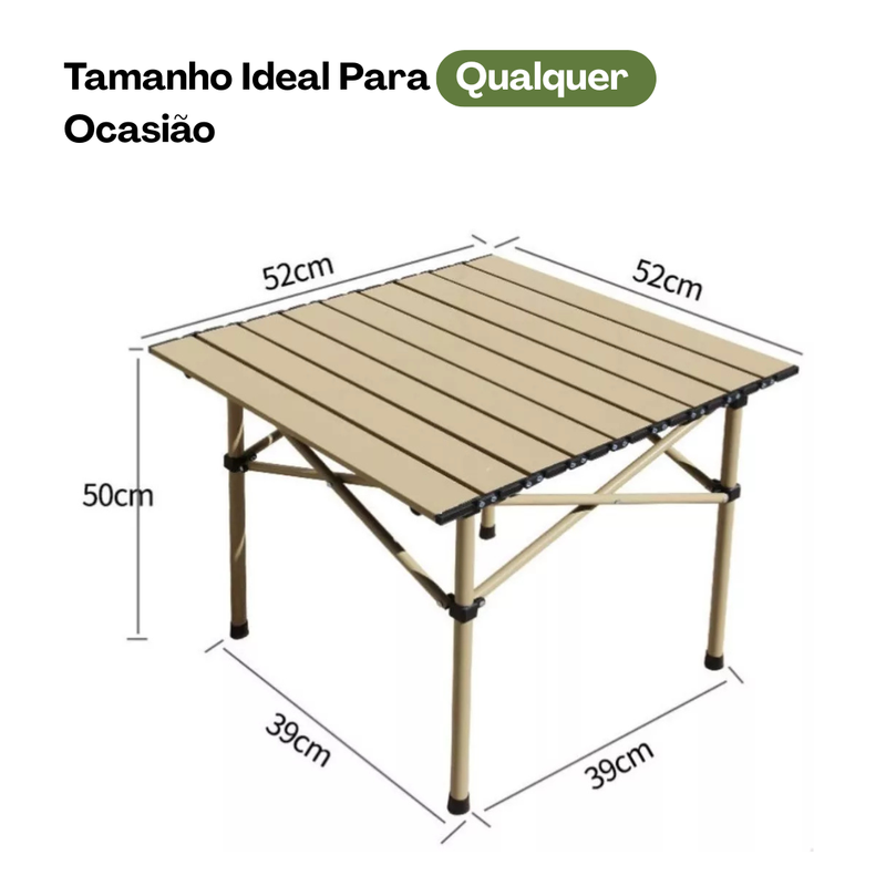 Mesa Dobrável Portátil Ultra Resistente