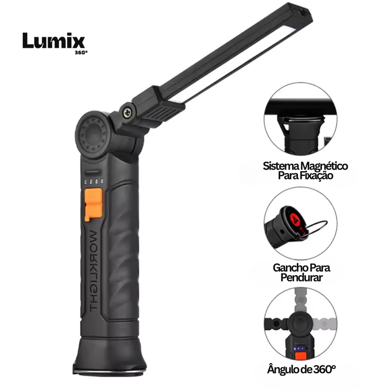 Lanterna de Led Para Consertos e Multifunções Lumix360 [2000 LÚMENS]
