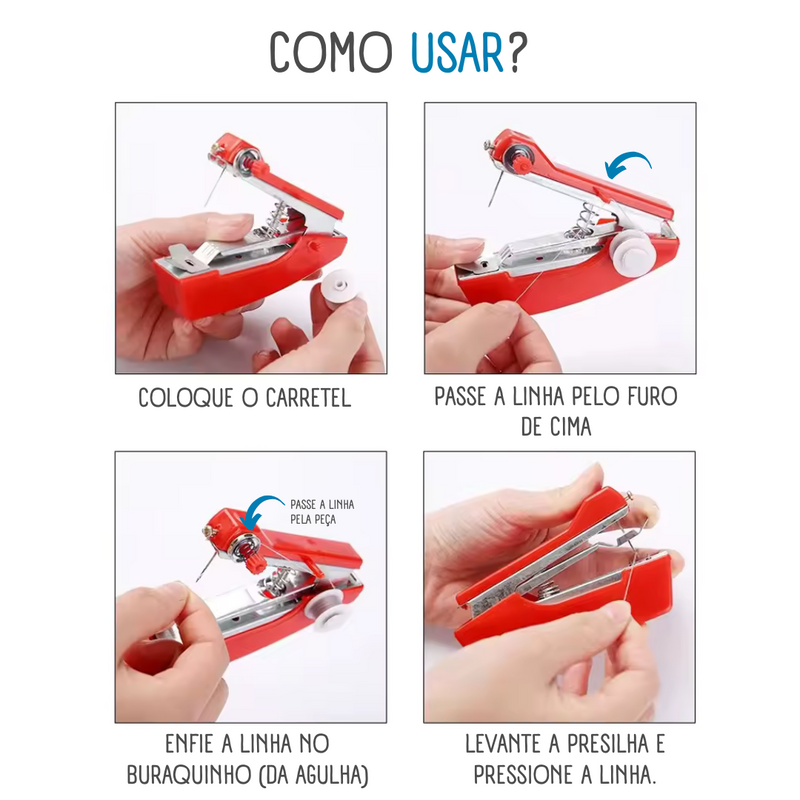 Mini Máquina de Costura Manual