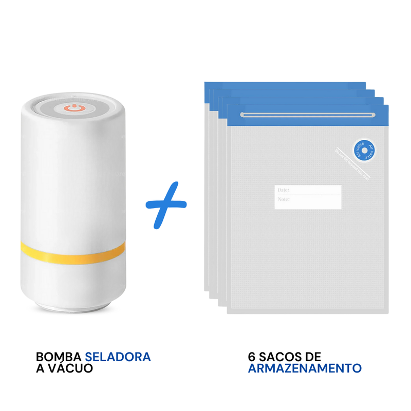 Bomba Elétrica Seladora a Vácuo Recarregável Selamax