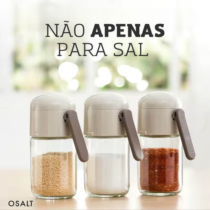 Saleiro Dosador de Sal Impede Exageros Osalt [EVITE MAIS DE 15 DOENÇAS]