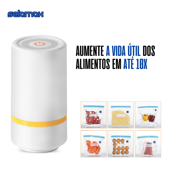 Bomba Elétrica Seladora a Vácuo Recarregável Selamax