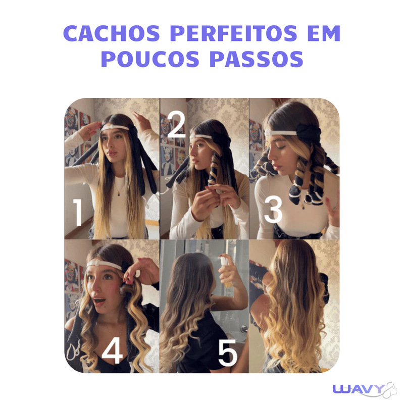 Modelador de Cachos em 8 Partes Wavy [BRINDE EXCLUSIVO]