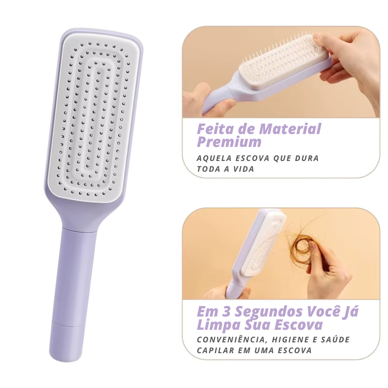 Escova de Cabelo Anti Caspa - [Limpa Fácil]