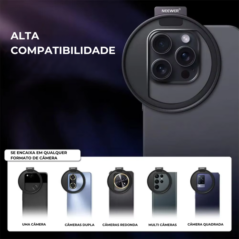 Lente Para Celular Profissional Com Ajuste e Hiperfoco