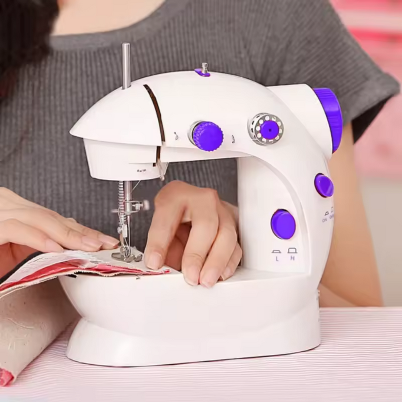 Mini Máquina de Costura Portátil Bivolt [COM MODO SEM FIO]