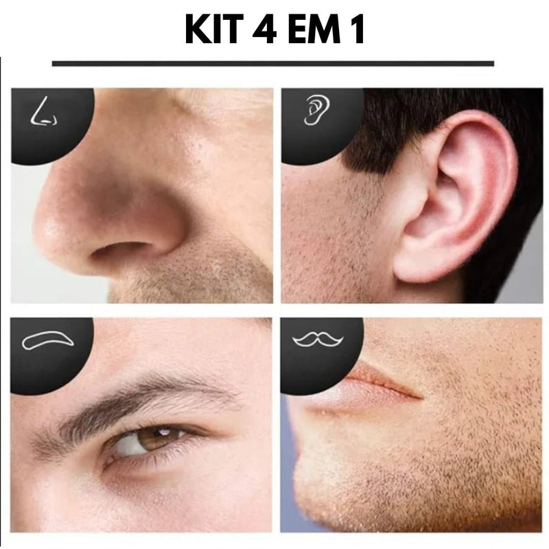 Kit Barbeador Kemei - Bello Aconchego