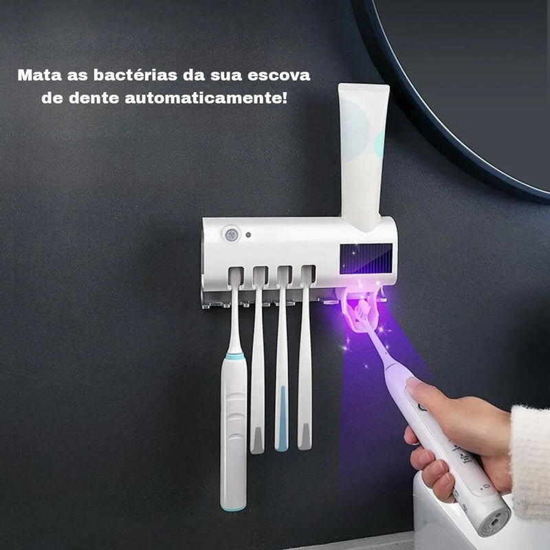 Porta Escova De Dentes Bacter UV - Bello Aconchego