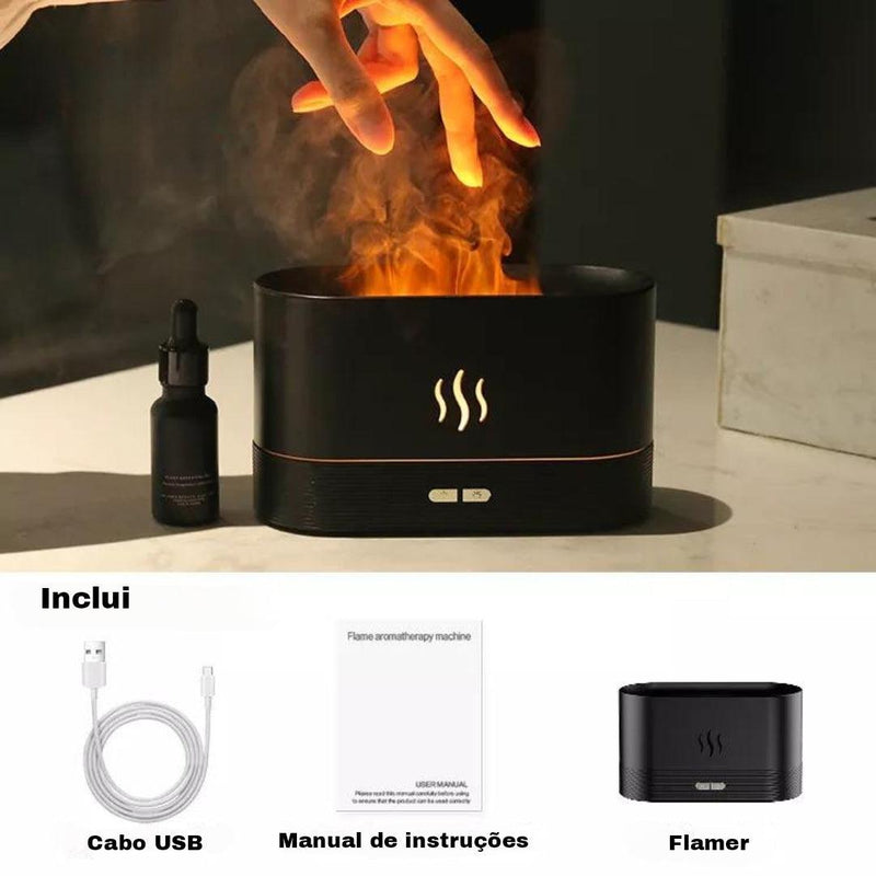 Umidificador de ar Flamer - Bello Aconchego